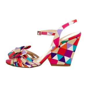 Kate Spade ♠️ RARE Colorful Wedge Heels